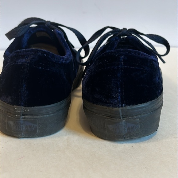 Vans Old Skool Sapphire Blue Velvet Skate Shoes Unisex Mens 5.5 Women’s 7 - Picture 6 of 10
